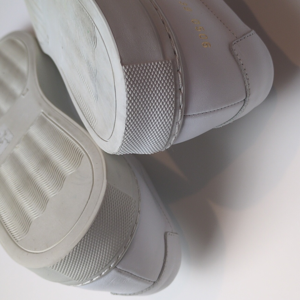 Common Projects Achilles Sneakers in White Leather Size EU 39 US Women's 9 - Picture 8 of 17